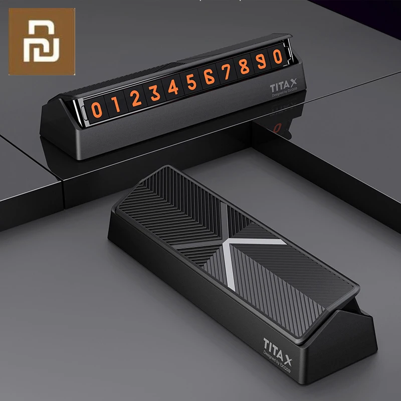 Автомобильный Флип-тип Xiaom1 Titx табличка с номером телефона для парковки