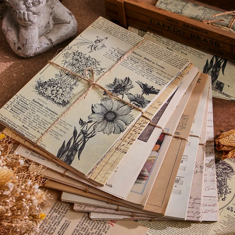 

Card Lover 30 Pcs [Inspiration Series] Vintage Journal Material Paper Light Paper Deco Paper Scrapbooking Sticker Scrapbook Kit