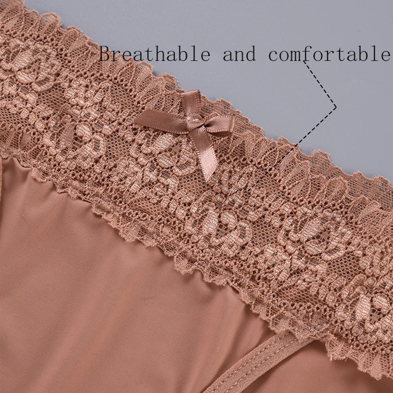 3PCS Sexy Fashion Women's Underwear Solid Color Breathable Panties Seamless Soft Lingerie Stretchy Cute Girls Underpants