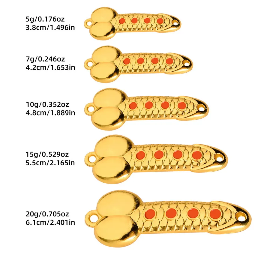1 шт. Золотая Серебряная металлическая блесна для окуня и щуки искусственная