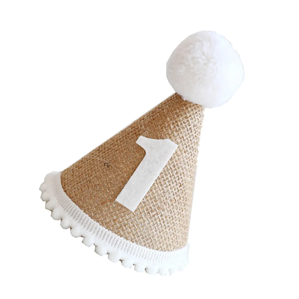 

Шапка с помпоном для первого дня рождения