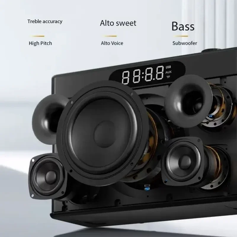 Фото Инструментальный динамик SODLK 300 Вт с звуковыми эффектами Bluetooth HIFI 5,3 для домашнего обучения, караоке, система активации одним щелчком мыши №1
