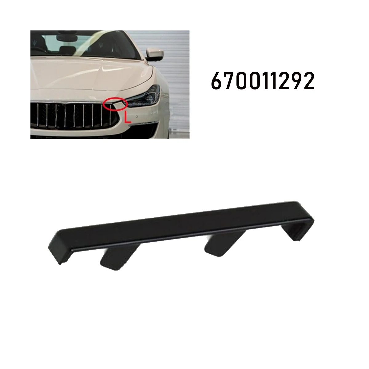 Левая сторона Панели Отделка бампер кронштейн 670011292 для Maserati ghiсот M157 2014-2020