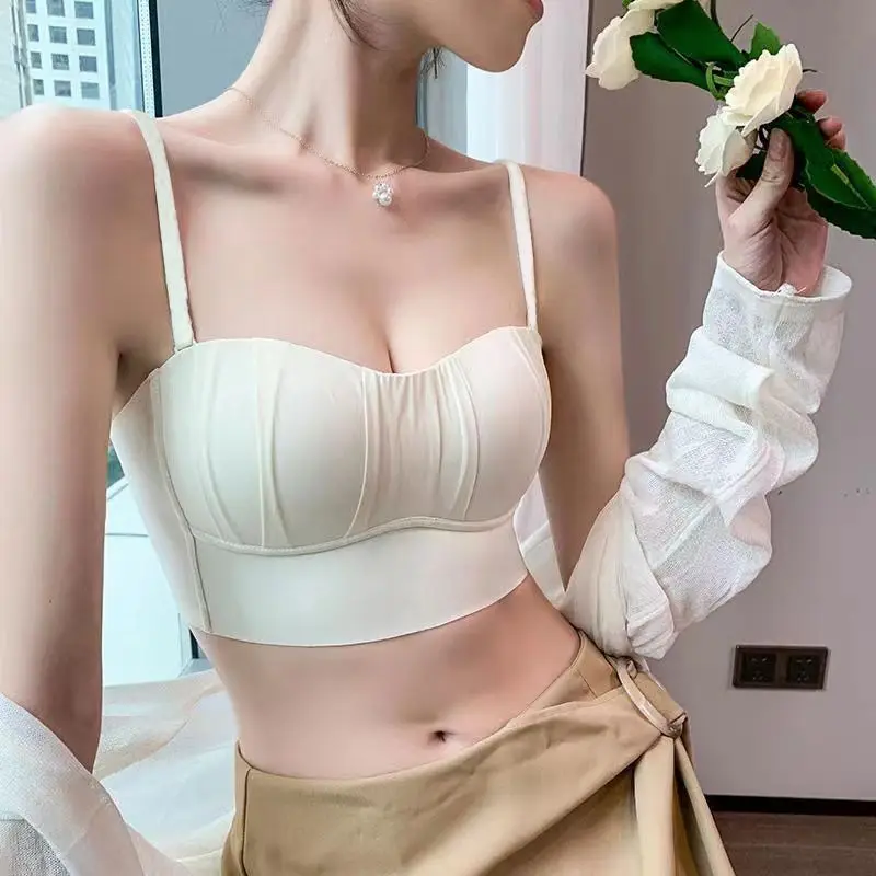 

Strapless Underwear For Women With Small Breasts, Anti-exposure, Traceless, Wire-free Thin Bra