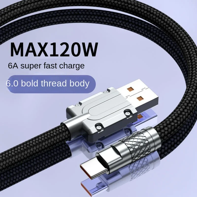 

Acgicea 120W USB Type C Cable 6A Super Fast Charging Type C Wires for Samsung Huawei Xiaomi Quick Charge USB C Cables Data Cord