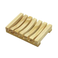 natural wood soap dish portable shower soap holder non slip soap box bamboo rack case tray holder shower plate bathroom tools