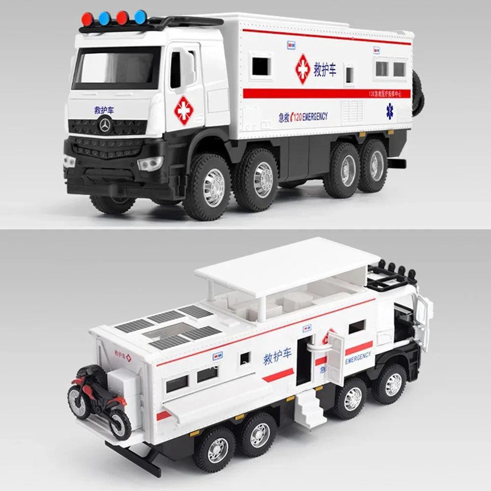 Масштаб 1/24 Nomadism Fire Engine модель автомобиля скорой помощи игрушка из сплава литой