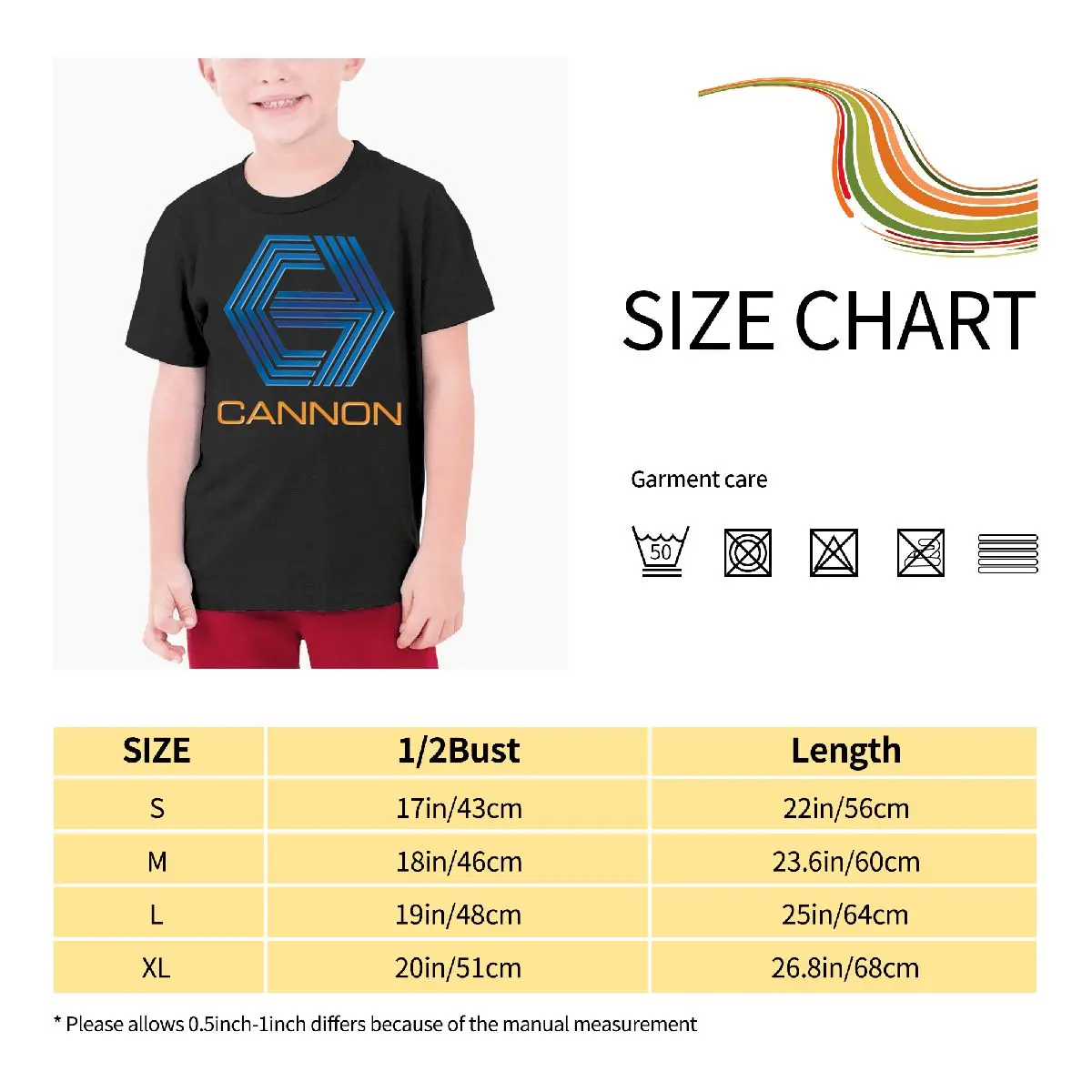 Cannon Group Logo - Films футболка для подростков ребенка редкий Повседневный модный