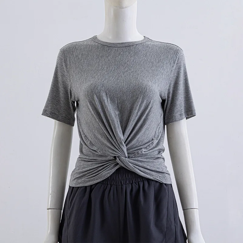 

Crescent Short Sleeve Women's Gym Clothing Set Crop Top Shirts Line Dance Tops Women Gym Sports Blouse Woman Shirt Womens 2023