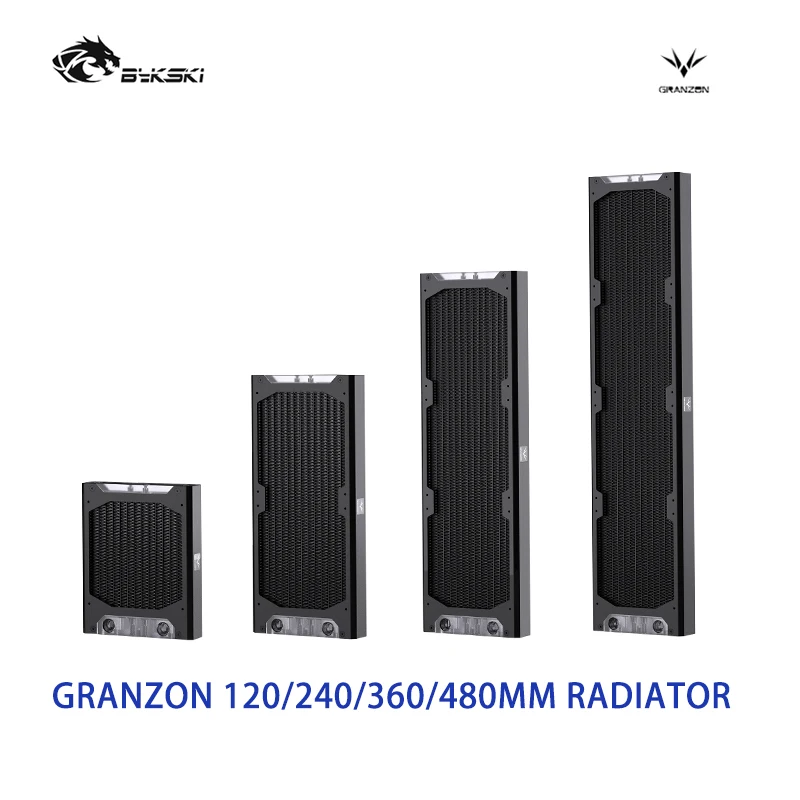 Bykski Granzon 30mm Thin Radiator 120/240/360/480, 120mm Fan Computer Water Cooling Liquild Cooler Row