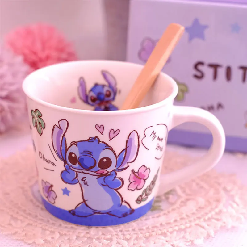 Керамическая кружка Disney Stitch с ложкой