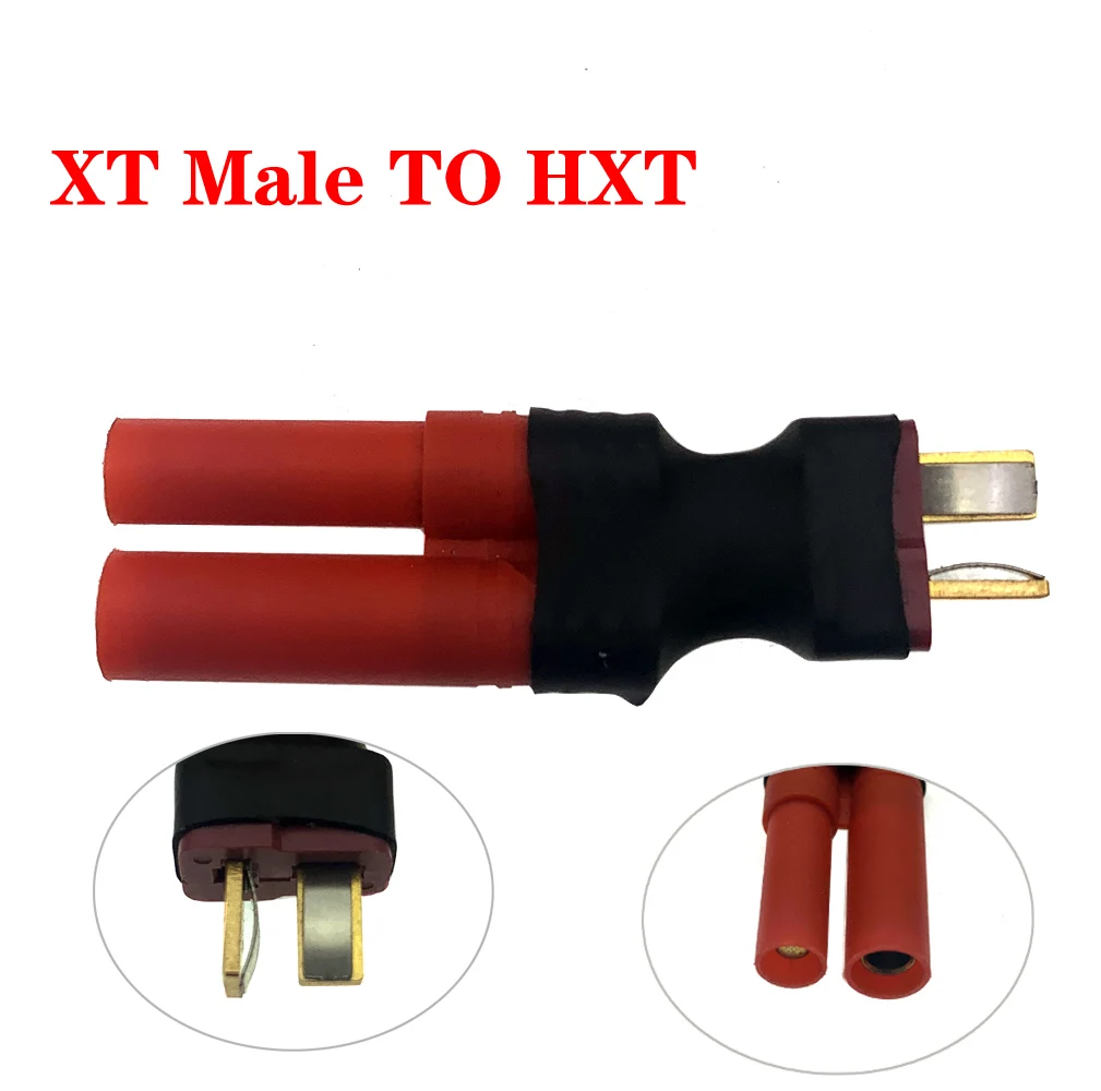 

XT XT60 Plug Male Female Connector To HXT4.0MM Conversion Joint Charger Electrical Modulation Battery Power Converter Adapter