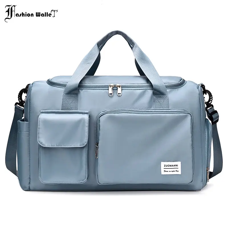Large Travel Bag Luggage Handbag Women's Shoulder Bag Large Capacity Men's Waterproof Nylon Sports Gym Bag Ladies Crossbody Bag