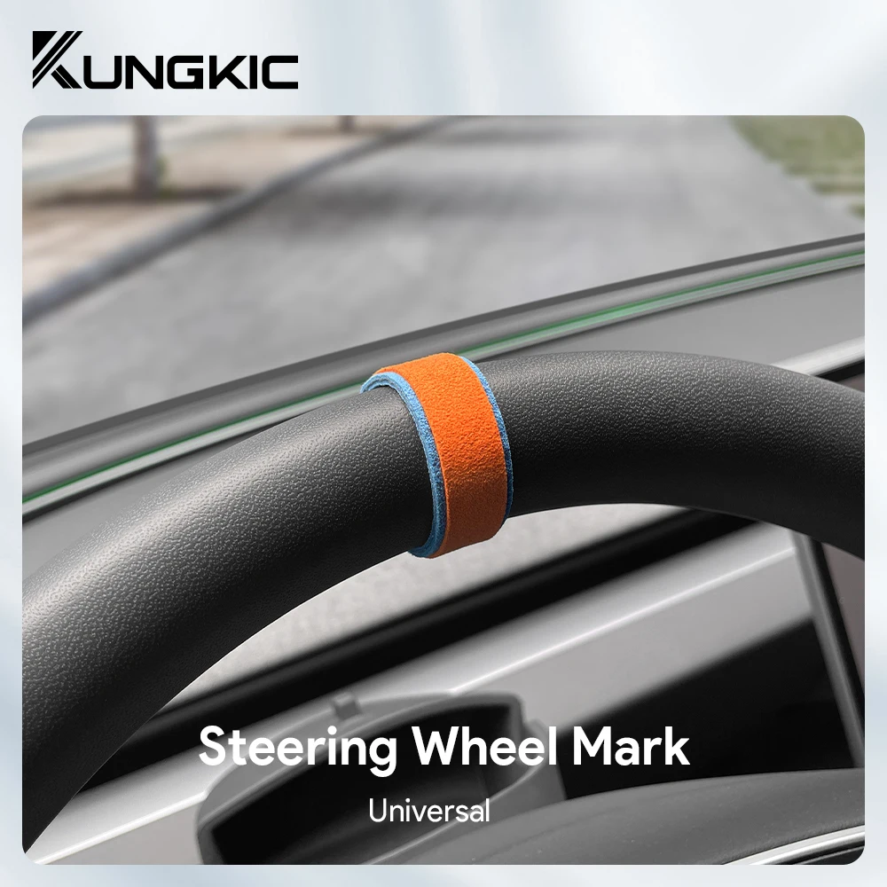 Верхний итальянский замшевый автомобильный маркер рулевого колеса для Tesla