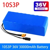 10s3p 36v 30ah 30000mah 18650 lithium battery pack 600w for modified bikes electric vehicle battery