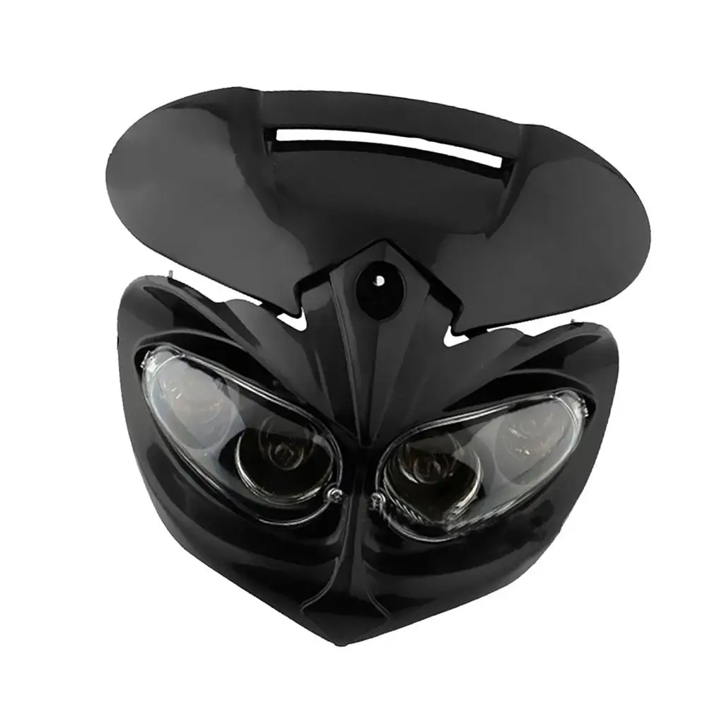 

Black Shell Motorcycle Headlight Fairing Lamp for Streetfighter Dirt Bike