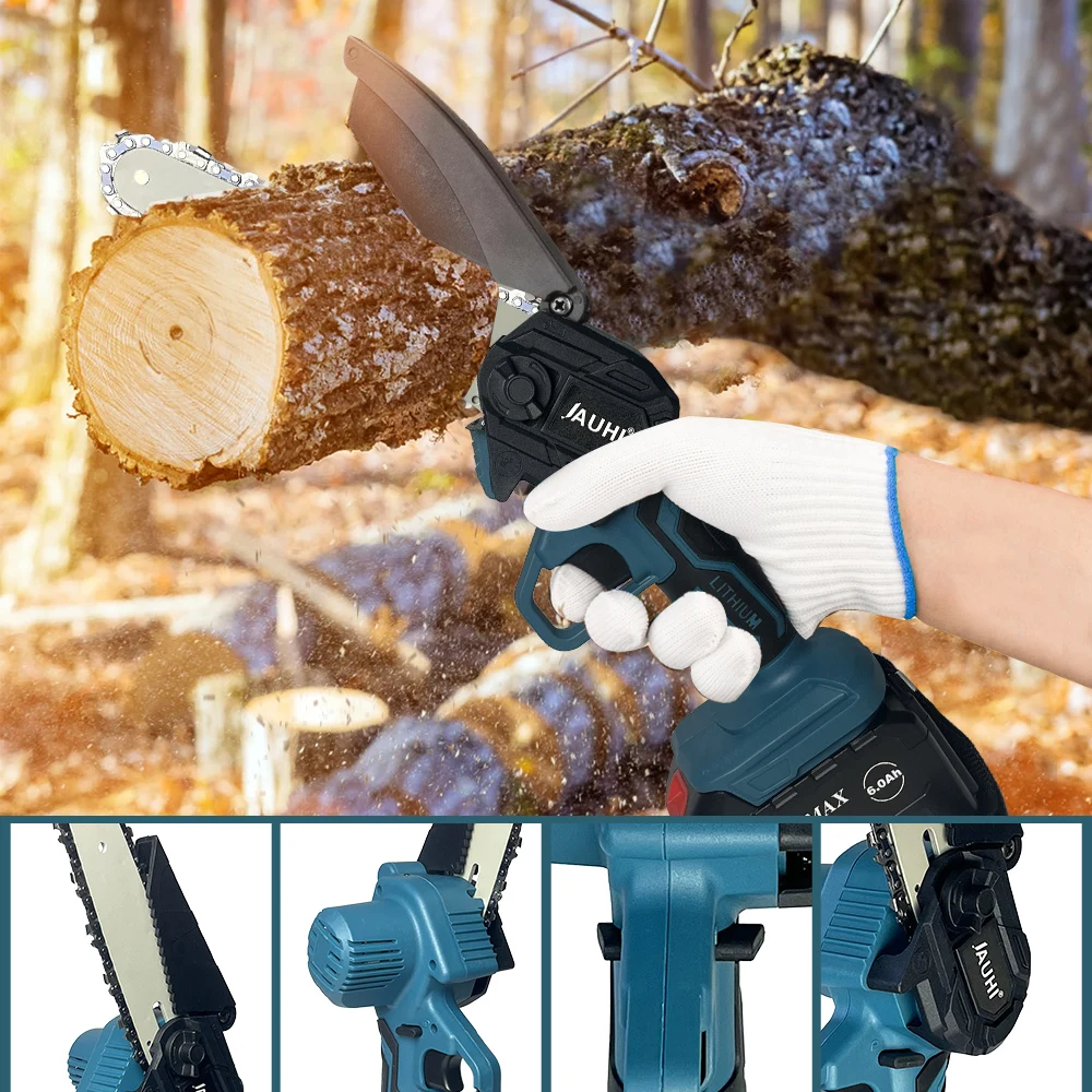 JAUHI 6-дюймовая цепная пила аккумуляторная электрическая для Makita аккумулятор 18 В