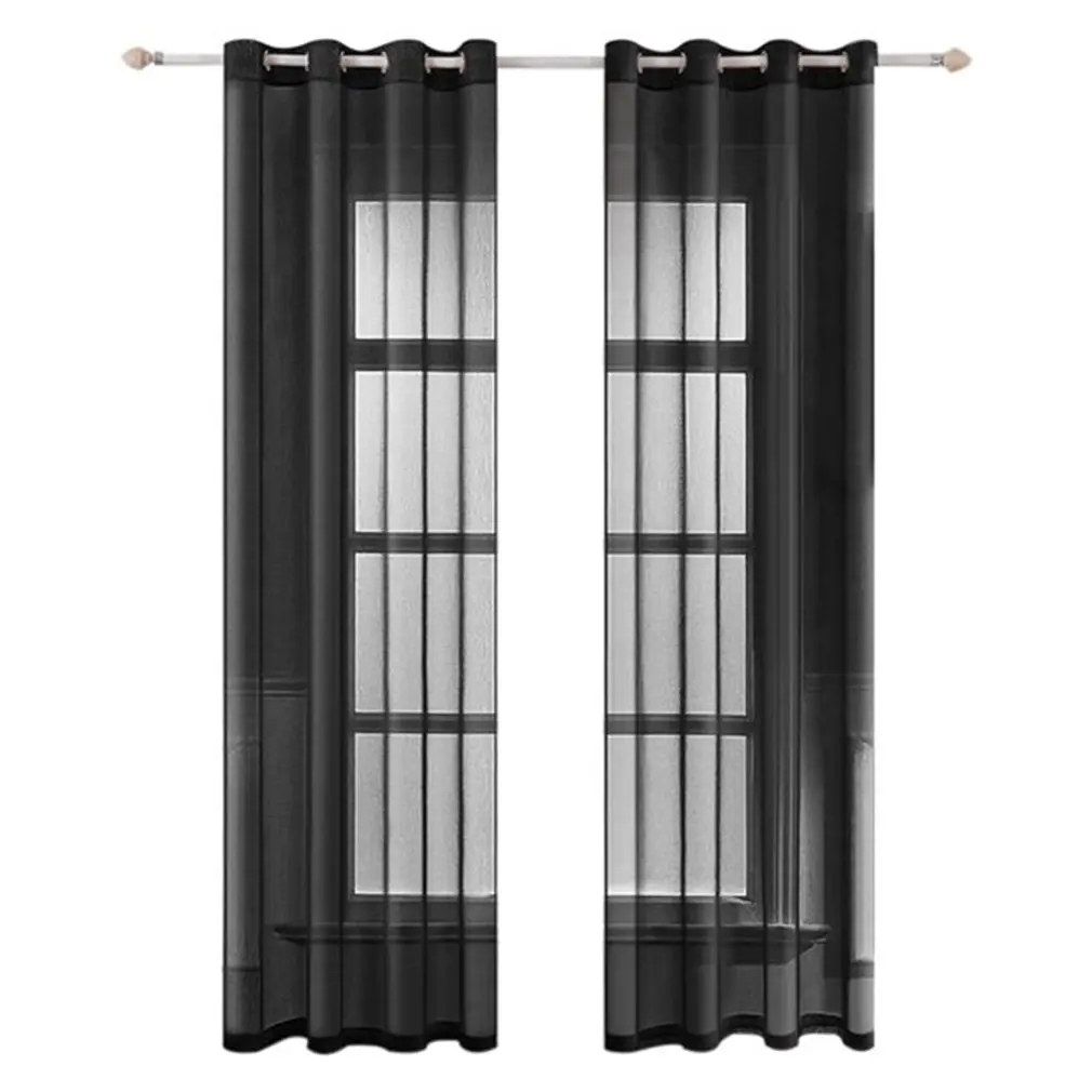 

Trilon Window Screen Through Rod Perforated Curtain Fashion Simple Door Curtain Floating Window Screen Curtain