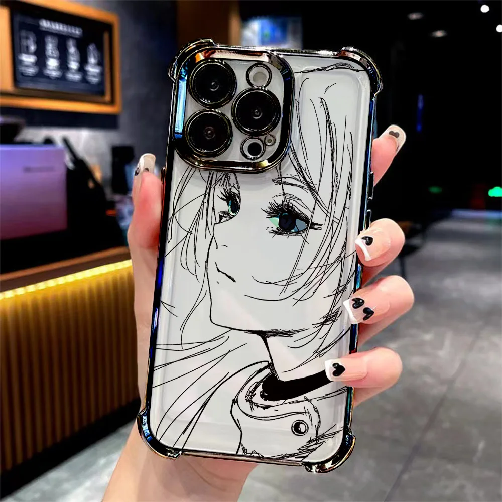 Фото Чехол для телефона Hot Japan Anime Comics Frieren Plating для Oppo A3 A98 A79 A78 A58 A38 A97 A57 A76 A36 A96 A55 A74 A54 A5 Pro 4G 5G №4