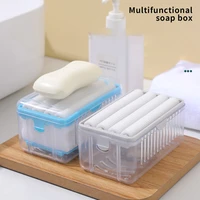 laundry soap box multifunctional soap dish hands free foaming soap dish portable laundry tools household storage box cleaner