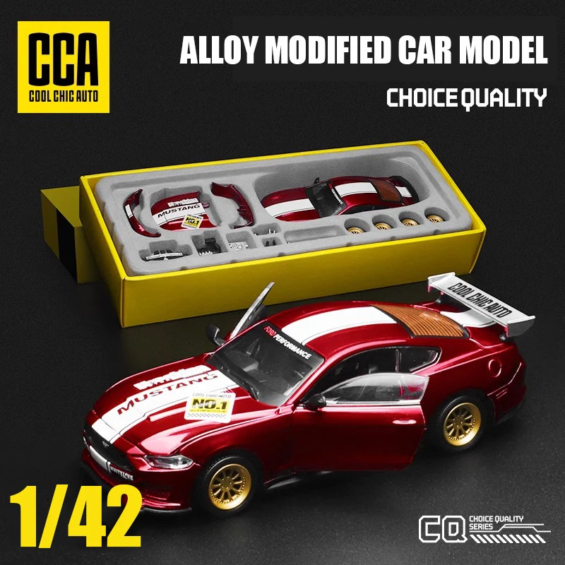 Сборка DIY 1:43 Мустанг гоночный сплав литая под давлением модель комплект