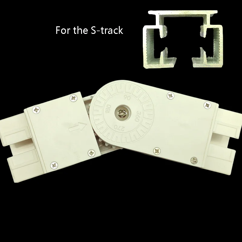 

Регулируемый изогнутый соединитель карнизов 90-270 градусов