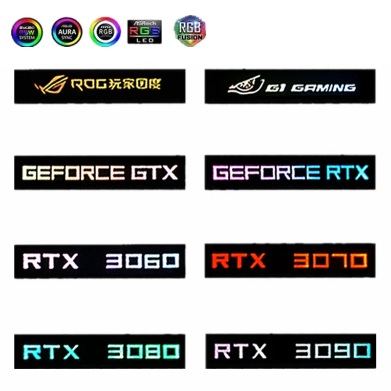 

FREEZEMOD Graphics Card Side Panel RGB RTX 3060 3070 3080 3090 GTX /ROG GPU Modify 5V 3PIN ARGB AURA SYNC PC Case DIY MOD