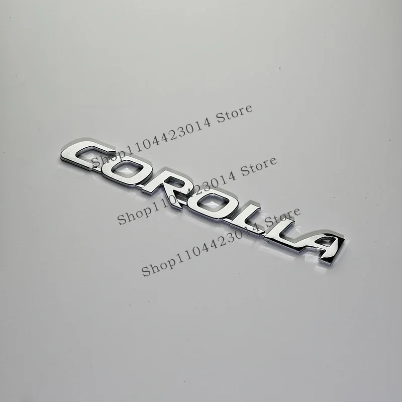 

3D глянцевые черные, серебряные буквы для Toyota Corolla, эмблема на багажник, наклейки, автомобильные аксессуары, модифицированная наклейка на автомобиль