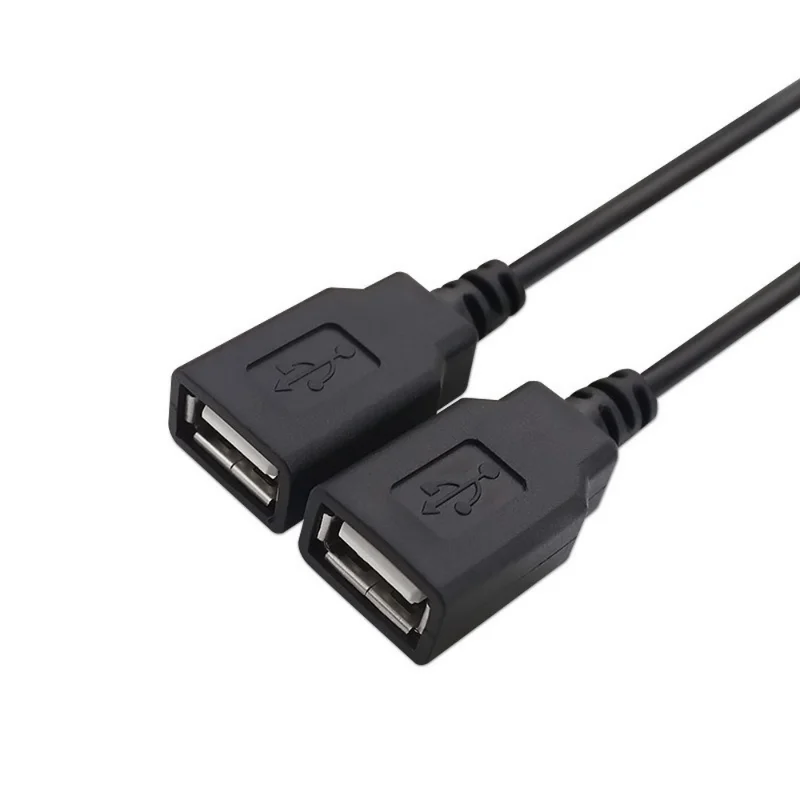 Фото Кабель для передачи данных 15 см, 1 порт USB 2,0-двойной USB порт s 1 штекер-2 гнездовой порт s, USB-кабель для зарядки, удлинитель кабеля №3