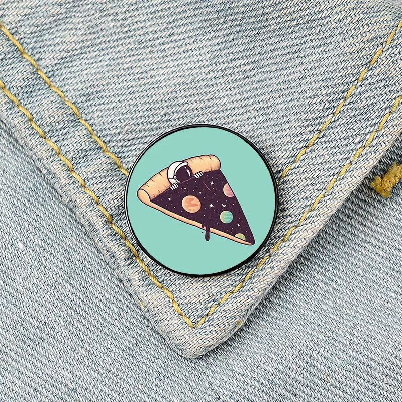 Галактическая пицца искусственные броши на заказ рубашка лацкан учитель сумка