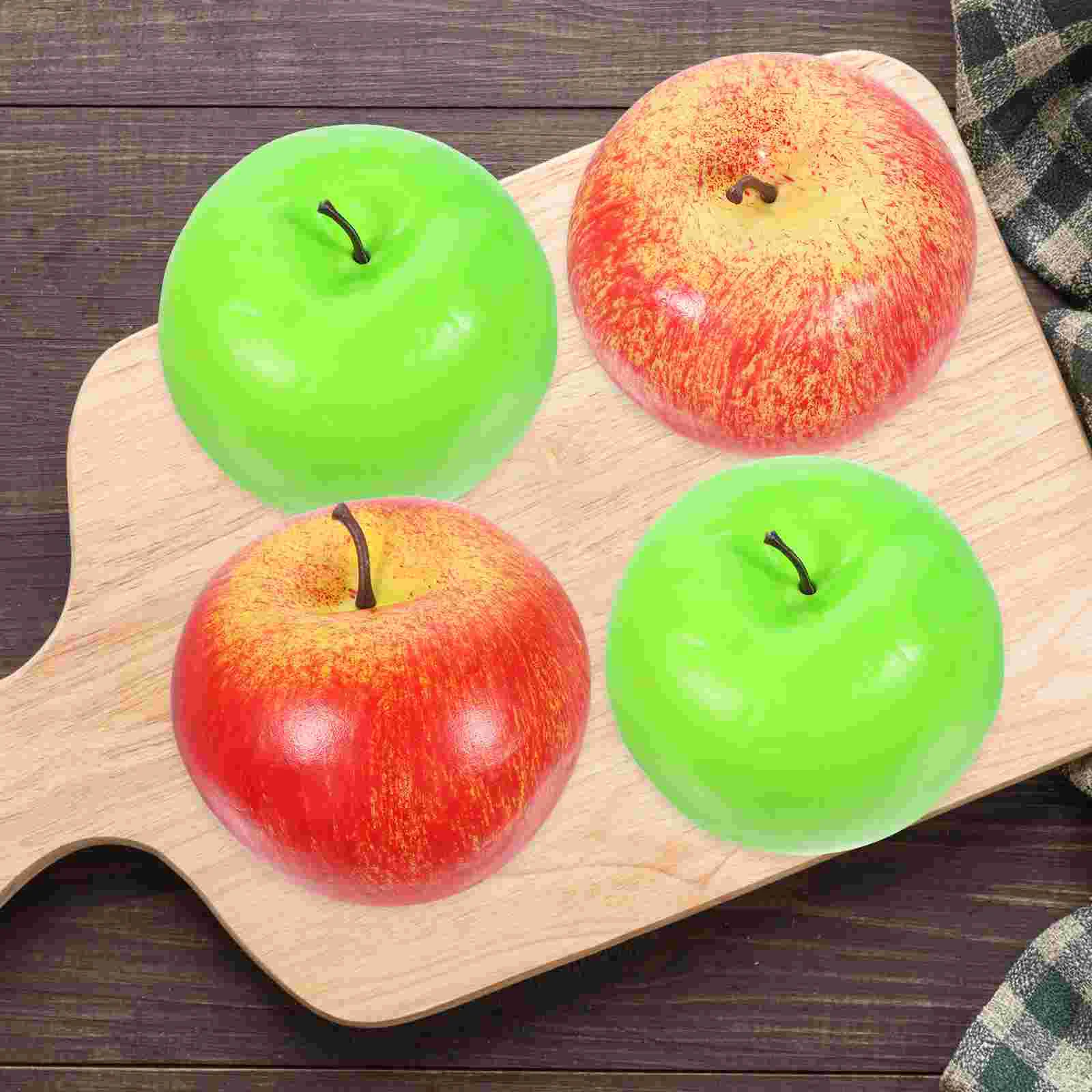 

Fake Apples Models Artificial Apples Decoration Fruit Ornament Layout Decor Photo Prop 8x8x6.5cm