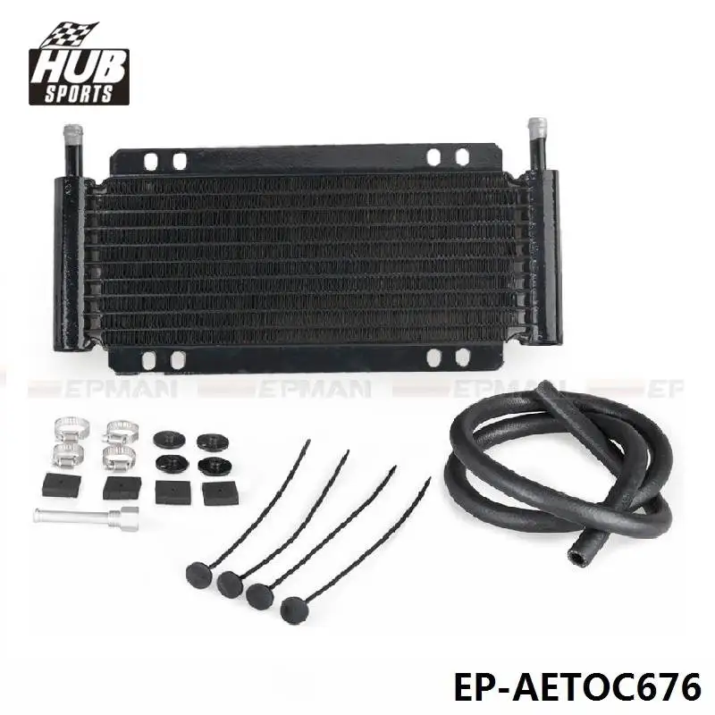 

Racing Car Series 8000 Type 10-1/8" 9 Row Aluminum Plate & Fin Transmission Oil Cooler HU-AETOC676