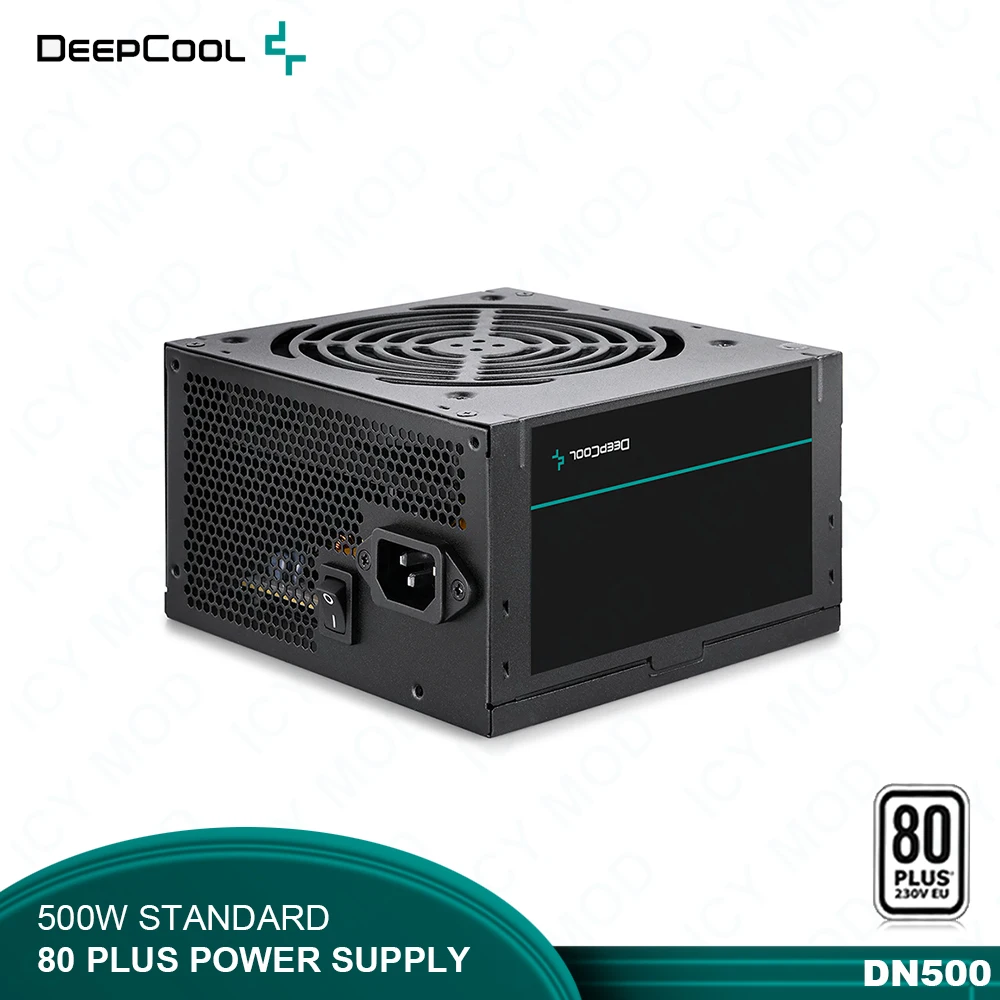 DeepCool 500W Power Supply 80PLUS 230V EU Certified Computer Power Unit 85% Electrical Efficiency PSU Computer Components DN500