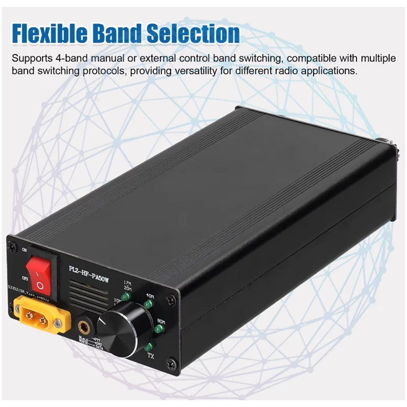 Коротковолновый усилитель мощности 50 Вт с 4-ступенчатым автоматическим