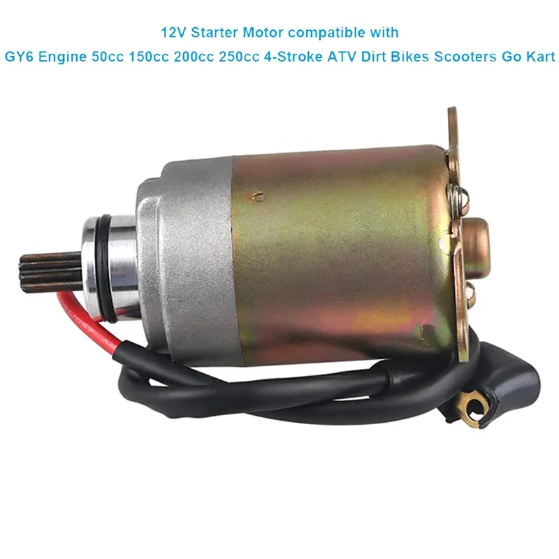 Фото 9-зубчатый стартер GY6 Carter Talon Yerf Dog 150cc Go Karts 125cc Taotao SUNL Baja Icebear Tank Roketa 152QMI 157QMJ Двигатель №1