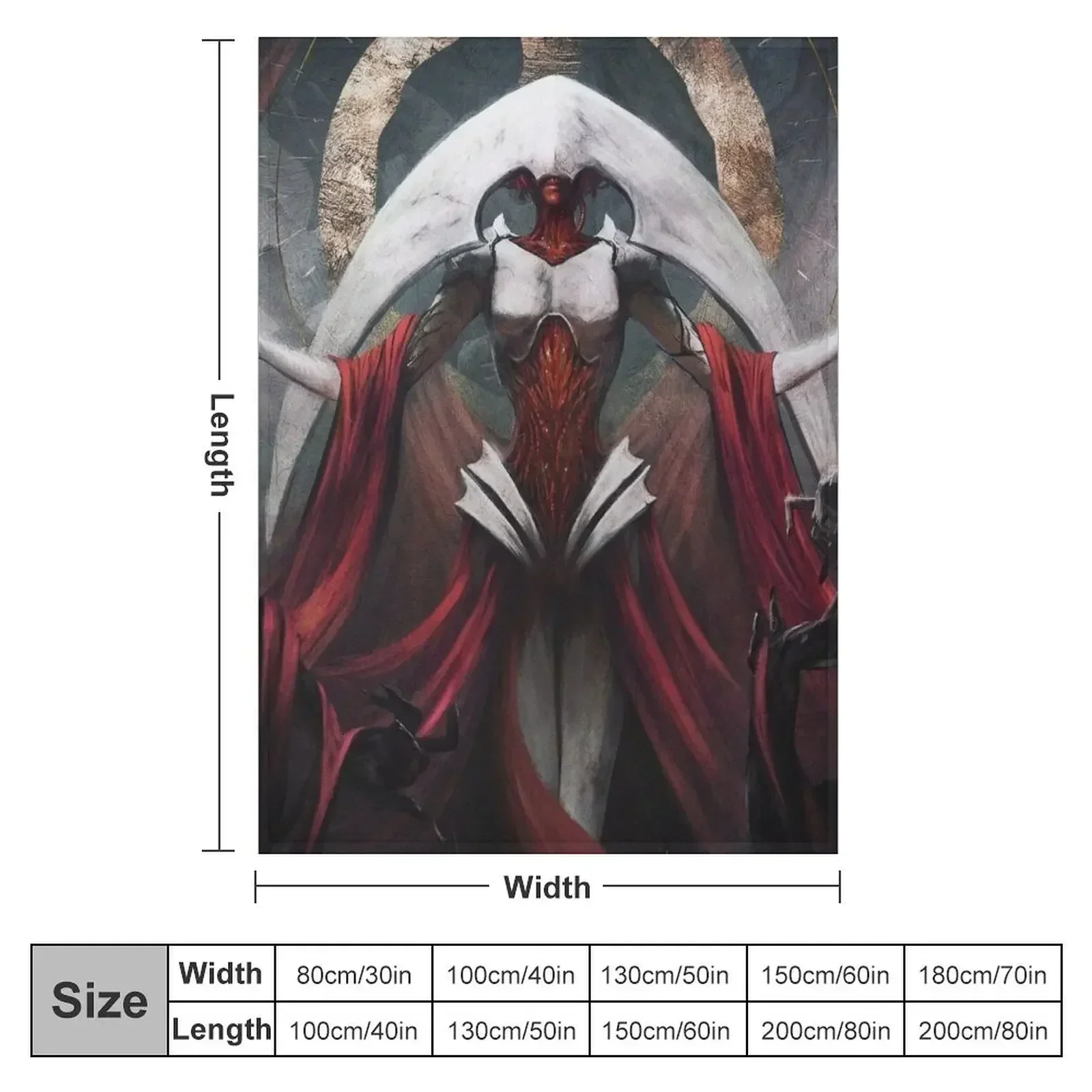 Elesh Norn (портретная версия) Декоративное одеяло Свободные декоративные кровати