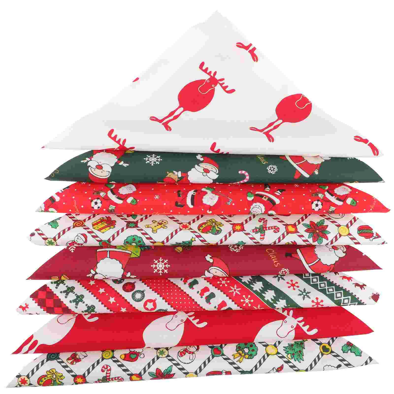 8 шт. ткань для квилтинга в стиле пэчворк рождественские изделия хлопковые