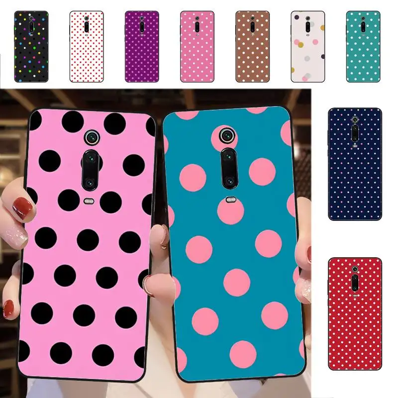 

Polka Dots Art Print Phone Case for Redmi 5 6 7 8 9 A 5plus K20 4X S2 GO 6 K30 pro