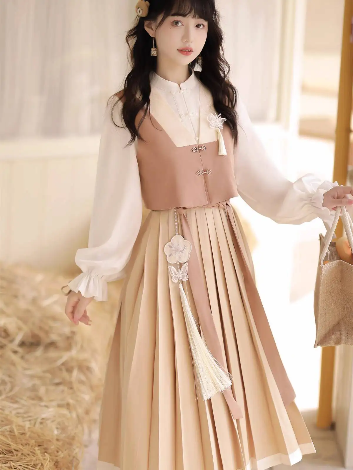 Новое женское платье Hanfu с улучшенными элементами Han в китайском стиле, платье с длинными рукавами, юбка в древнем стиле, Fiesta, карнавал, Хэллоуин, косплей (art.: 3920d3603d270) - 3920d3603d270