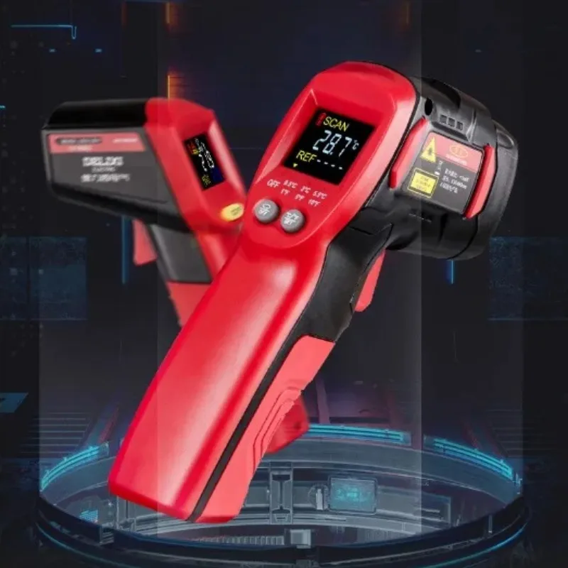 Инфракрасный термометр Бесконтактный цифровой измеритель температуры-38-520 ℃