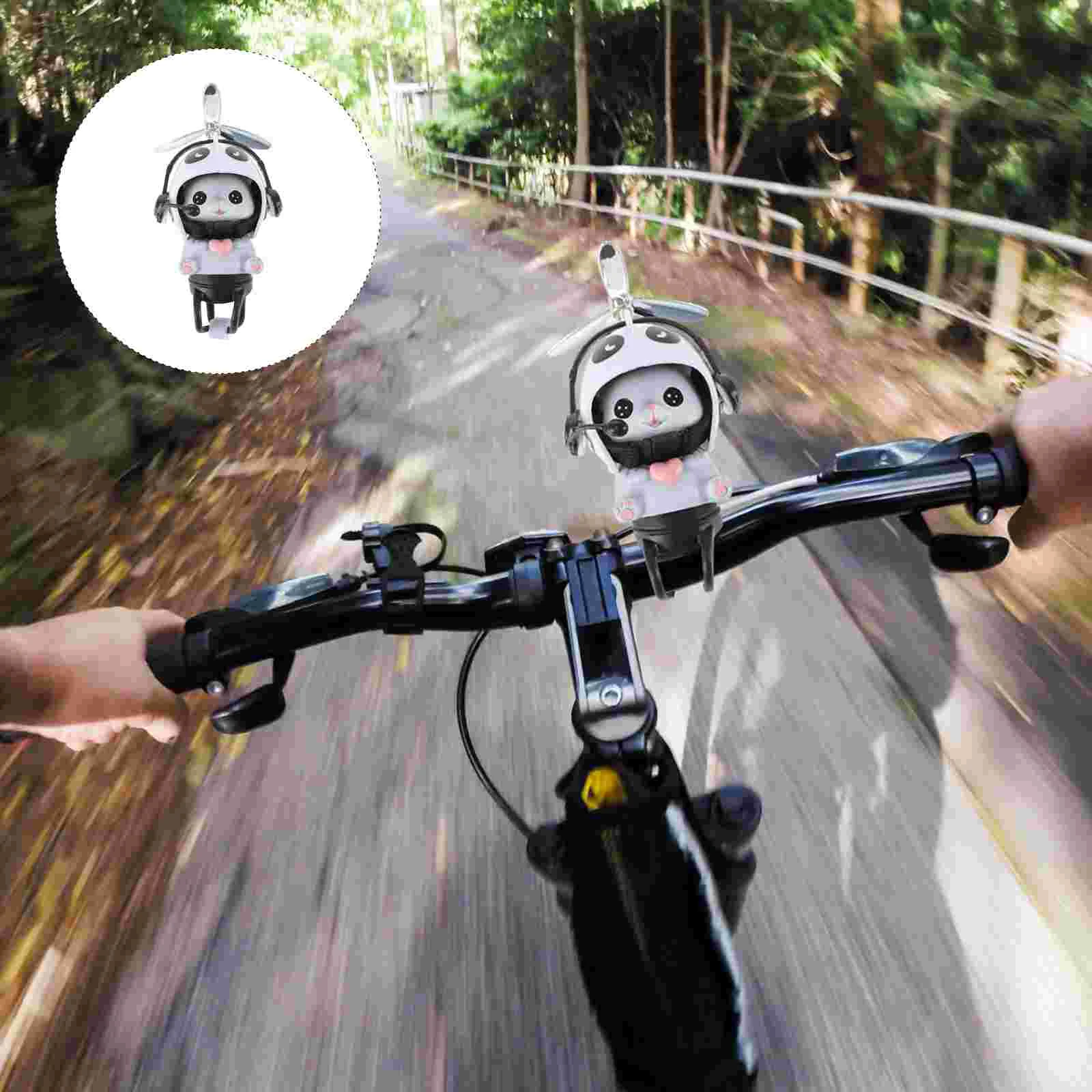 

Car Ornaments Cycling Accessories Men Cat Propeller Bike Horn Adults Ornaments Decorate Bike Accessories Kids