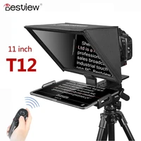 bestview t12 teleprompter for canon nikon sony camera photo studio dslr for ipad interview video camera reader prompter