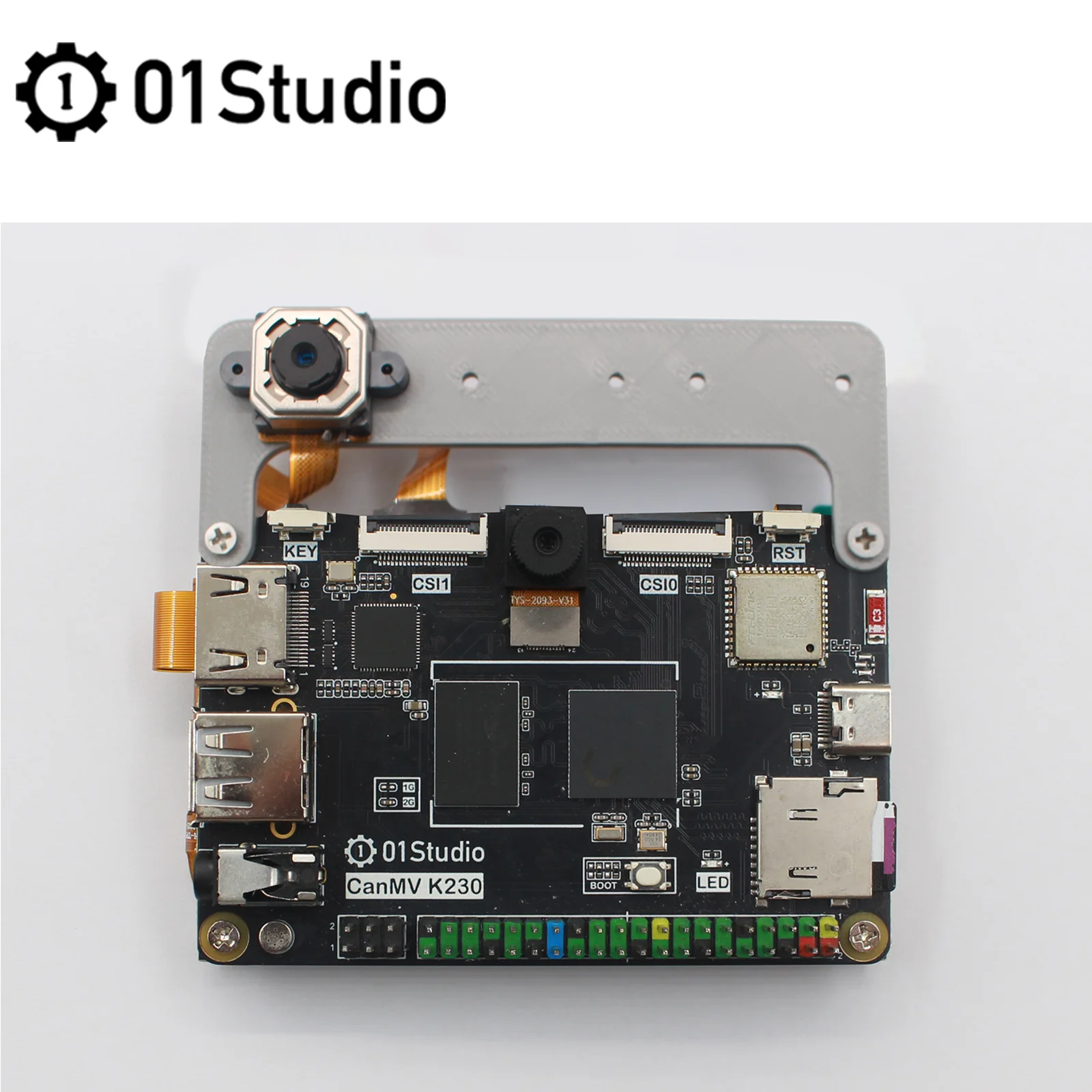 Фото Модуль камеры 01Studio GC2093 AF с автофокусом, используемый на плате разработки CanMV K230 AI, 1080P 60 кадров/с. №4