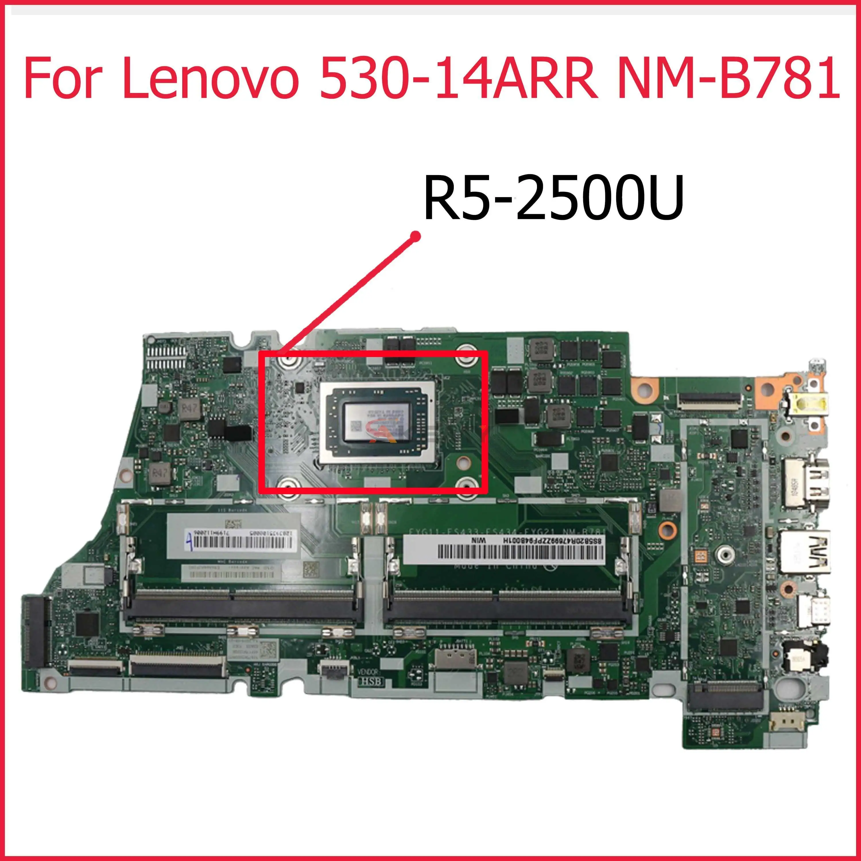 

Материнская плата для ноутбука Lenovo Ideapad Yoga 530-14ARR/ Flex 6-14ARR, системная плата для ноутбука с внешним интерфейсом: 5B20R41623 5B20R41605 100%, тест ОК