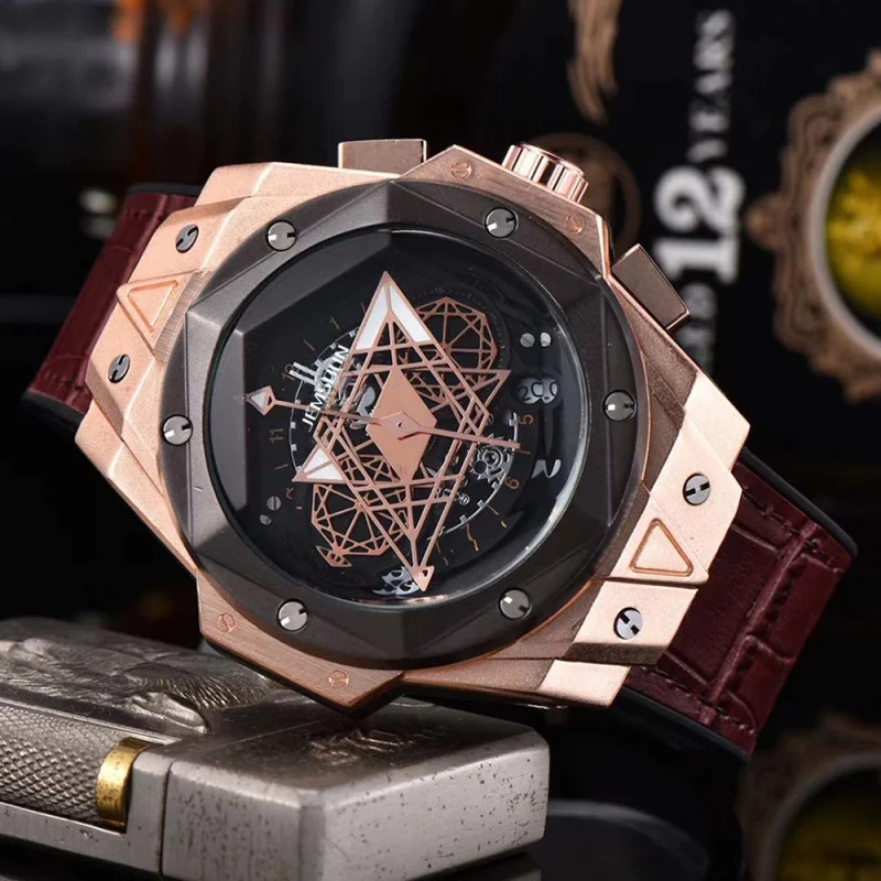 

Новинка, Классические Оригинальные мужские часы AAA, высококачественные многофункциональные наручные часы с автоматической датой, спортивные кварцевые часы с хронографом