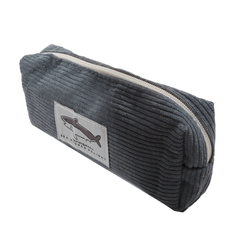 Вельветовый пенал корейские канцелярские принадлежности с изображением акулы