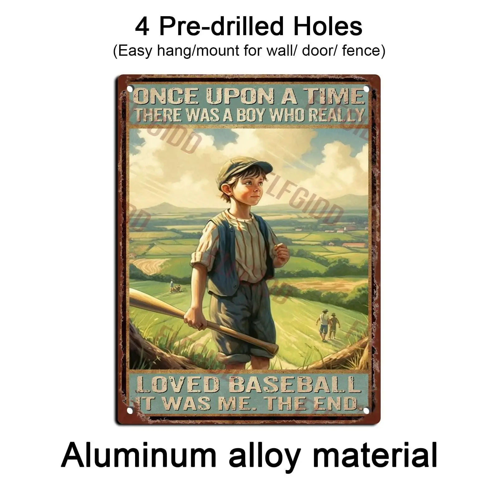 FLFGIDD алюминиевые оловянные знаки мальчик который действительно любит