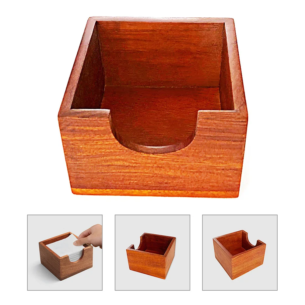 

Napkin Holder Paper Dinner Napkins Stand Decor Wood Holders Organizer Vintage Rustic