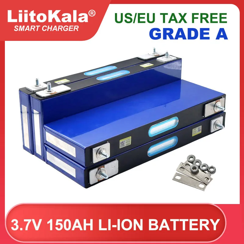 

Liitokala 3.7v 150Ah Lithium battery Power cell for 12v 24v electric vehicle Off-grid Solar Wind Large single Grade A Tax Free