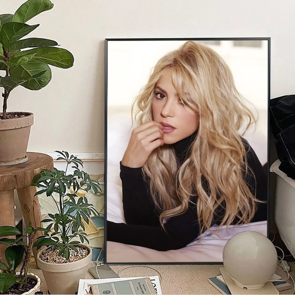 Shakira Poster Kraft Paper Vintage Wall Art Painting Study Aesthetic Small Size Stickers